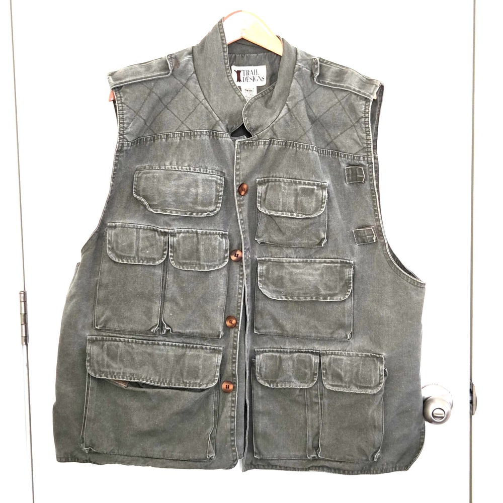 Mens Trail‎ Designs Fishing Vest Size XL